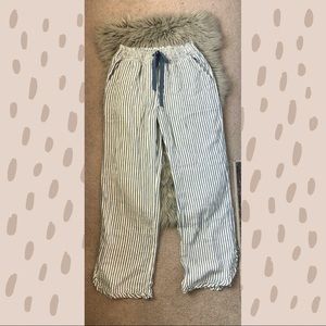 Aerie High Rise Smocked PJ Pajama Pants with pockets